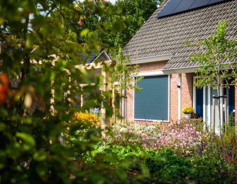 Wit zwarte rolluiken
